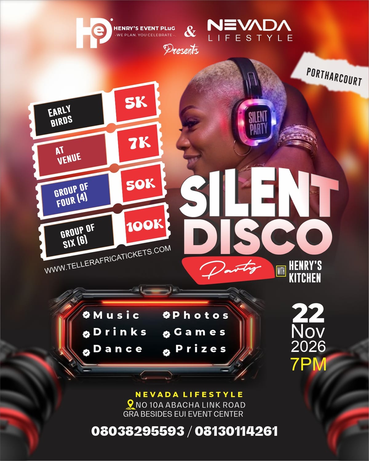 SILENT DISCO PARTY WITH HENRY`S KICTHEN