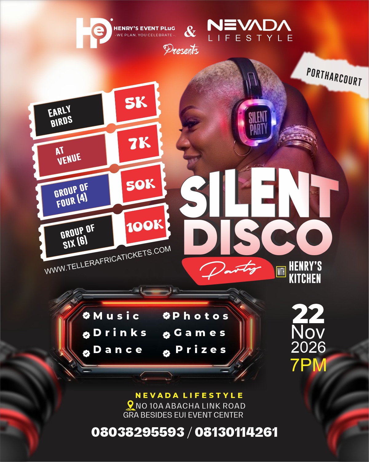 SILENT DISCO PARTY WITH HENRY`S KICTHEN
