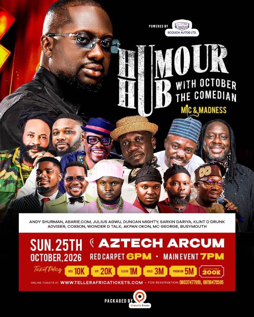 HUMOUR HUB WITH OCTOBER THE COMEDIAN