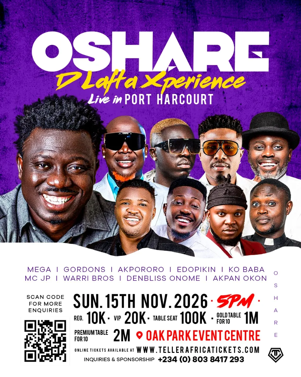 OSHARE D LAFTA XPERIENCE LIVE IN PORT HARCOURT